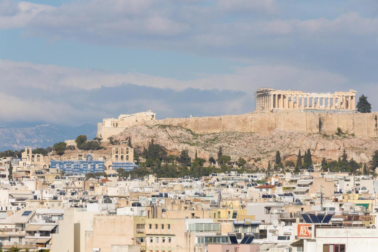 Breathtaking Acropolis View From An Elegant 3Br Apt Aten Exteriör bild